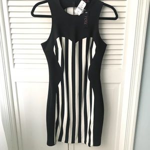 LF black and white dress